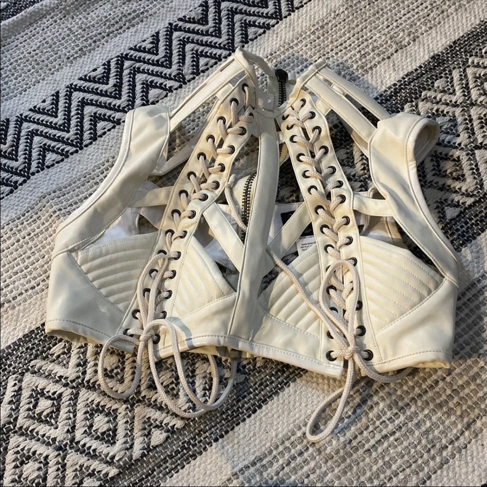 Lace up top